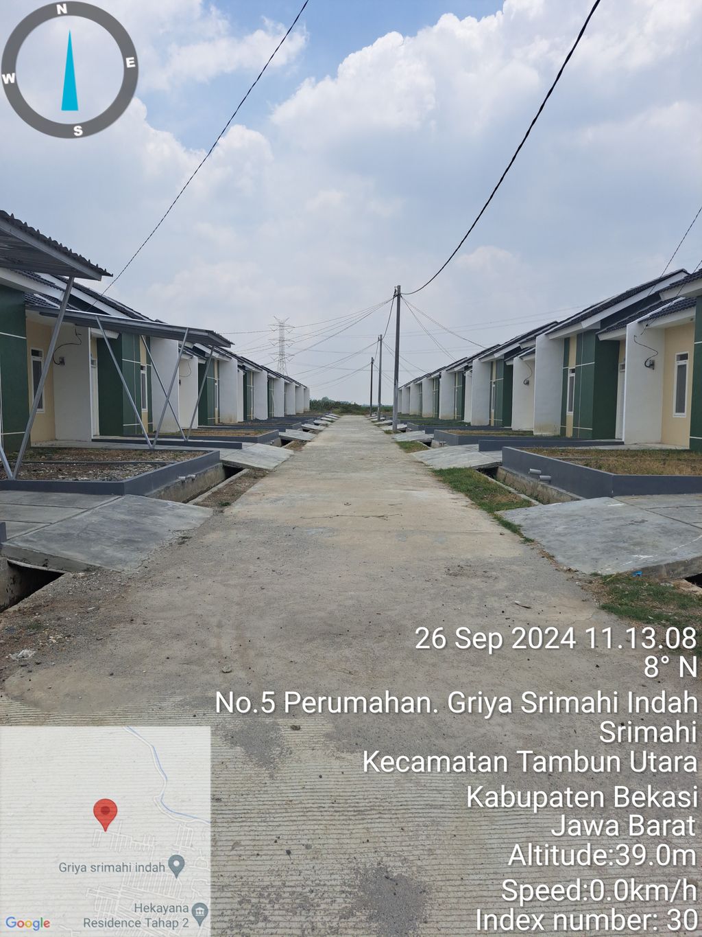 foto posisi tengah perumahan GRIYA SRIMAHI INDAH TAHAP 2