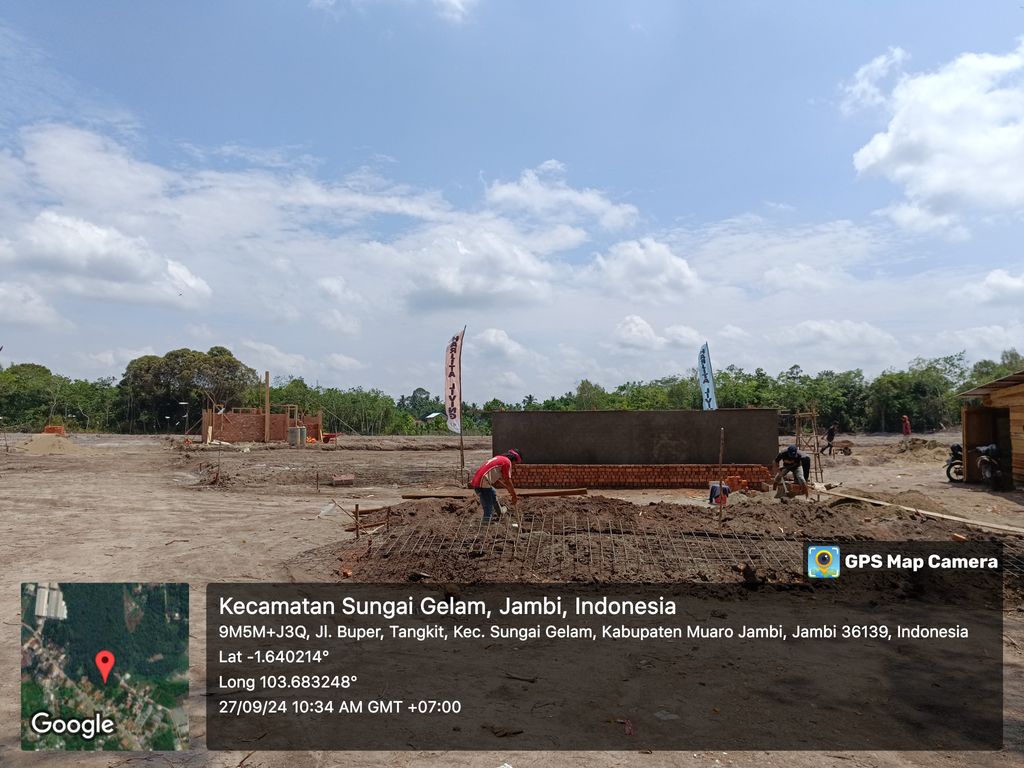 foto gerbang perumahan HARJITA LIVING