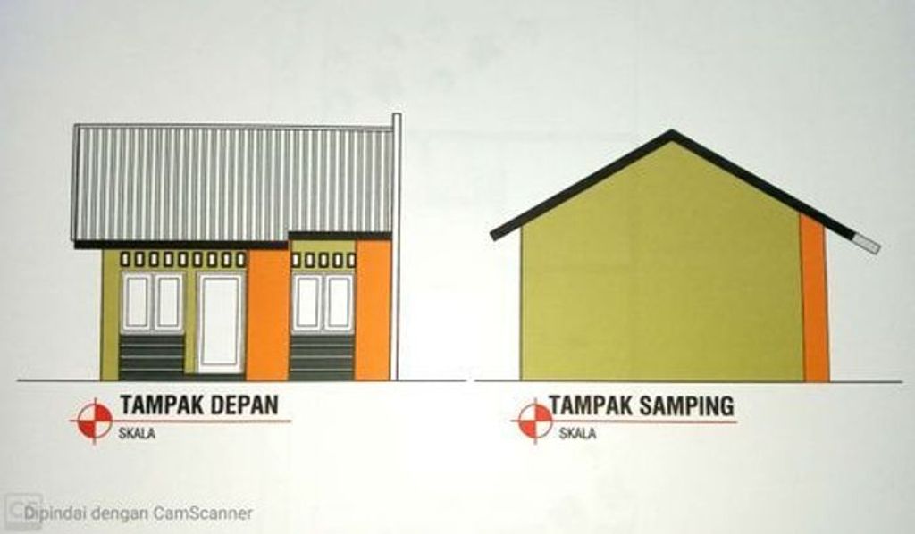 foto tampak rumah tipe 36 perumahan PERMATA GALAXY