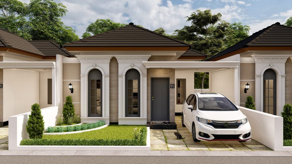 foto tampak rumah tipe 36 perumahan ASADEL LIVING TAHAP II