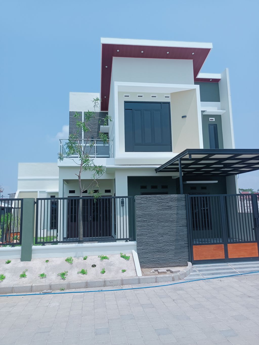 foto tampak rumah tipe NIRWANA- A16 perumahan MUTIARA AMARTA VILLAGE