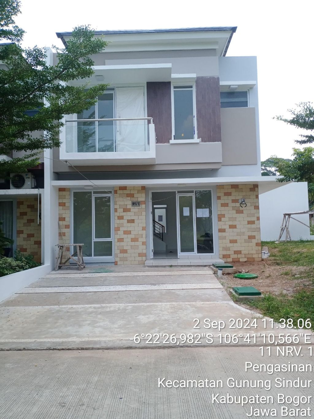 foto tampak rumah tipe NRVD-15 perumahan SERPONG NATURA CITY