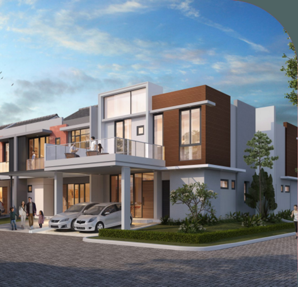 foto tampak rumah tipe ALABAMA NEW SILVER HOEK perumahan RUMAH MILENIAL