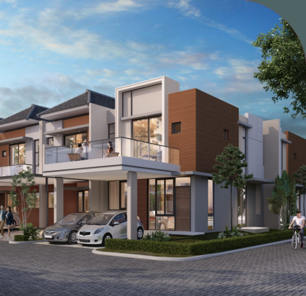 foto tampak rumah tipe DALLAS NEW RUBY HOEK perumahan RUMAH MILENIAL