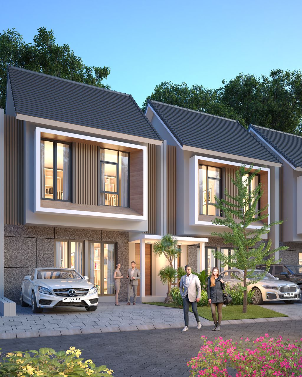 foto tampak rumah tipe FLORENCE perumahan PURI SAFIRA REGENCY