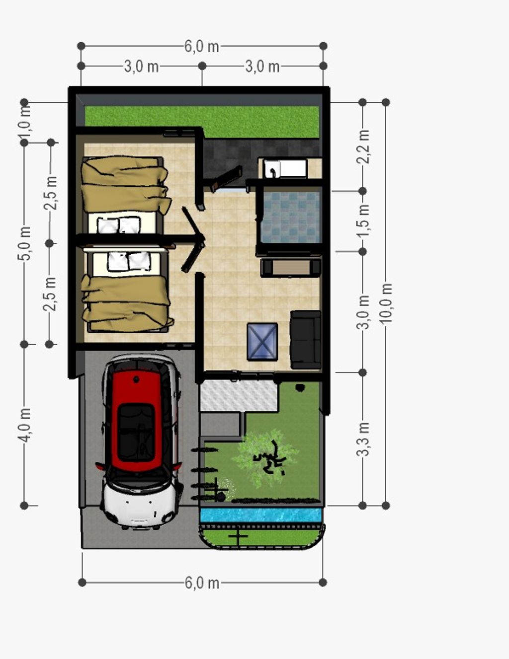 foto denah rumah tipe Rumah perumahan Perumahan Alam Asri