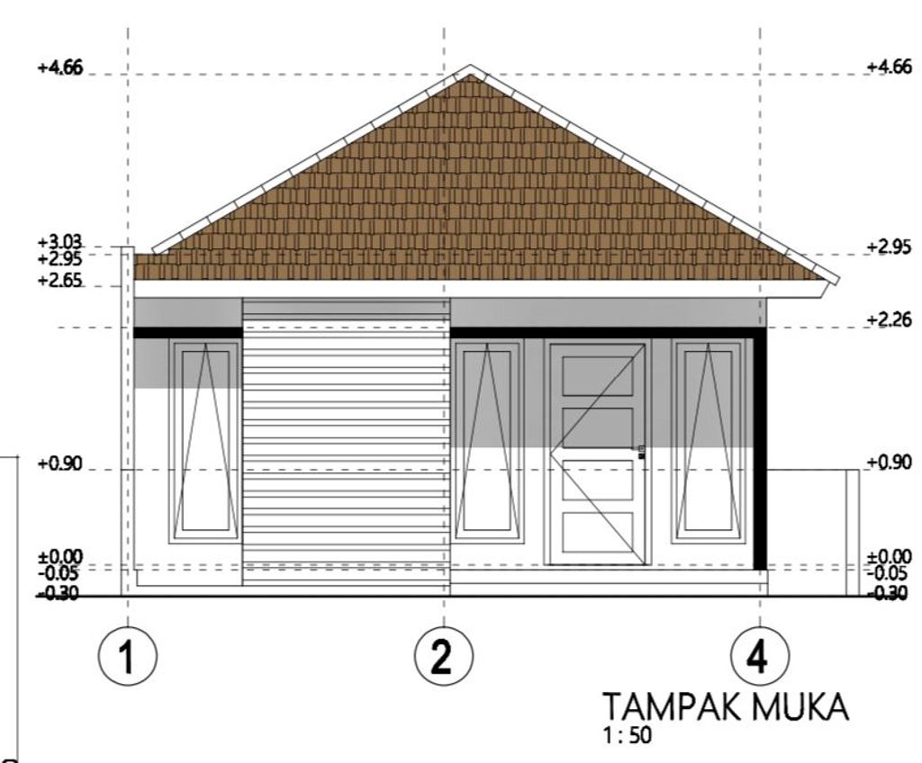 foto tampak rumah tipe 36 perumahan Villa Bukit Mandala