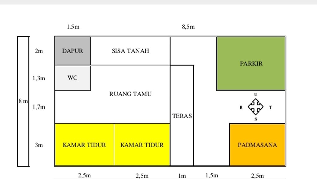 foto denah rumah tipe 30 perumahan PERUMAHAN TANGGUWISIA ASRI