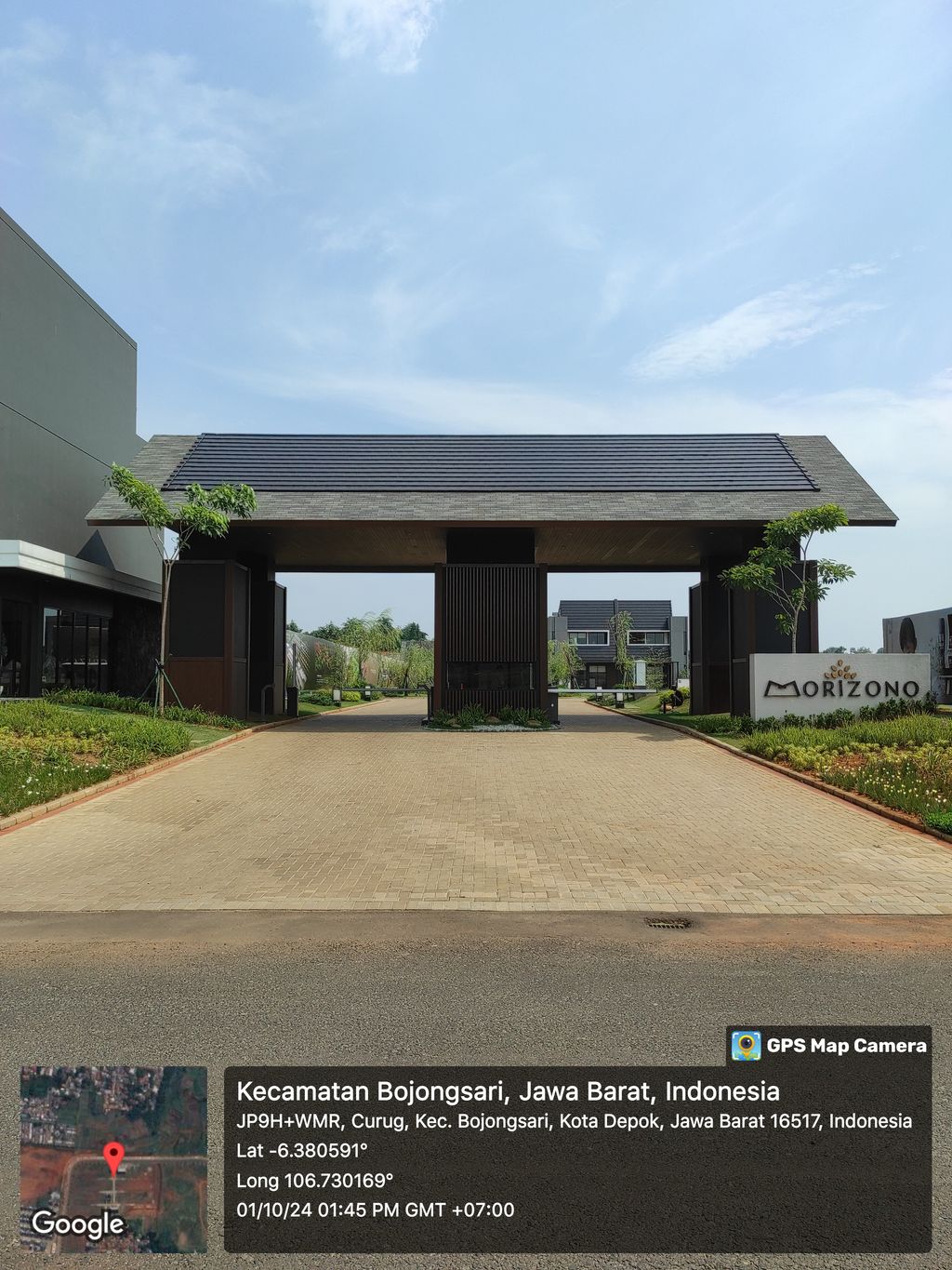 foto gerbang perumahan MORIZONO