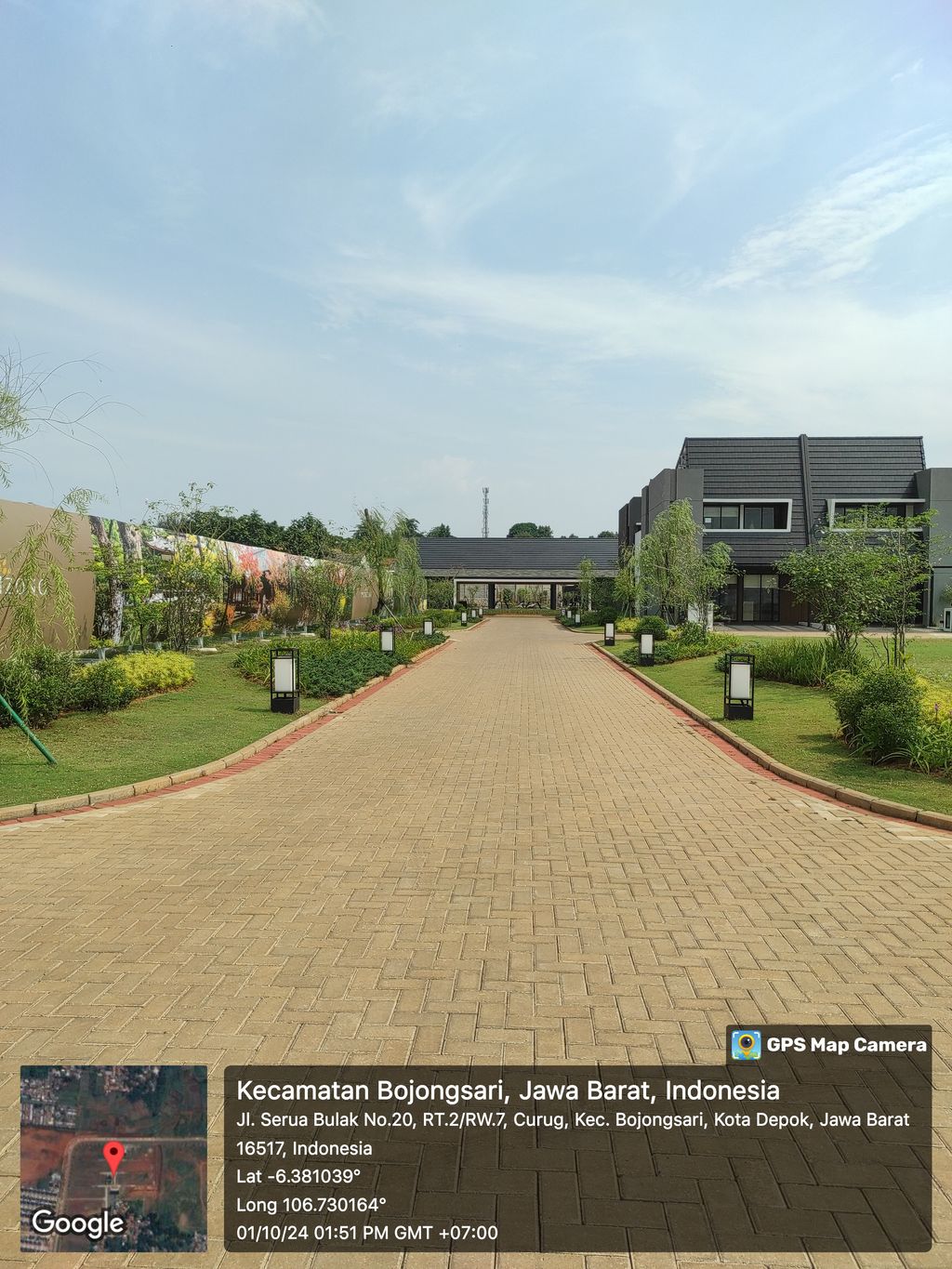 foto posisi tengah perumahan MORIZONO