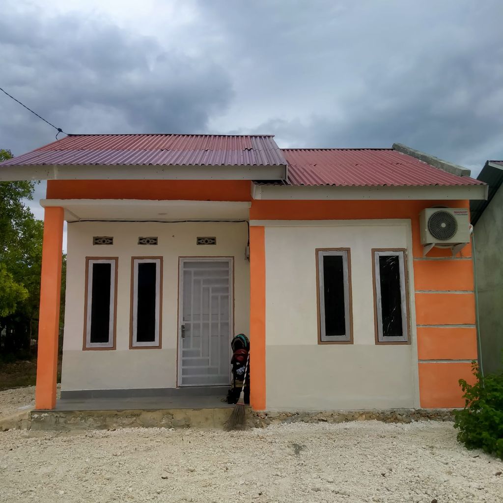 foto tampak rumah tipe 36 perumahan LAKUDO PERMAI