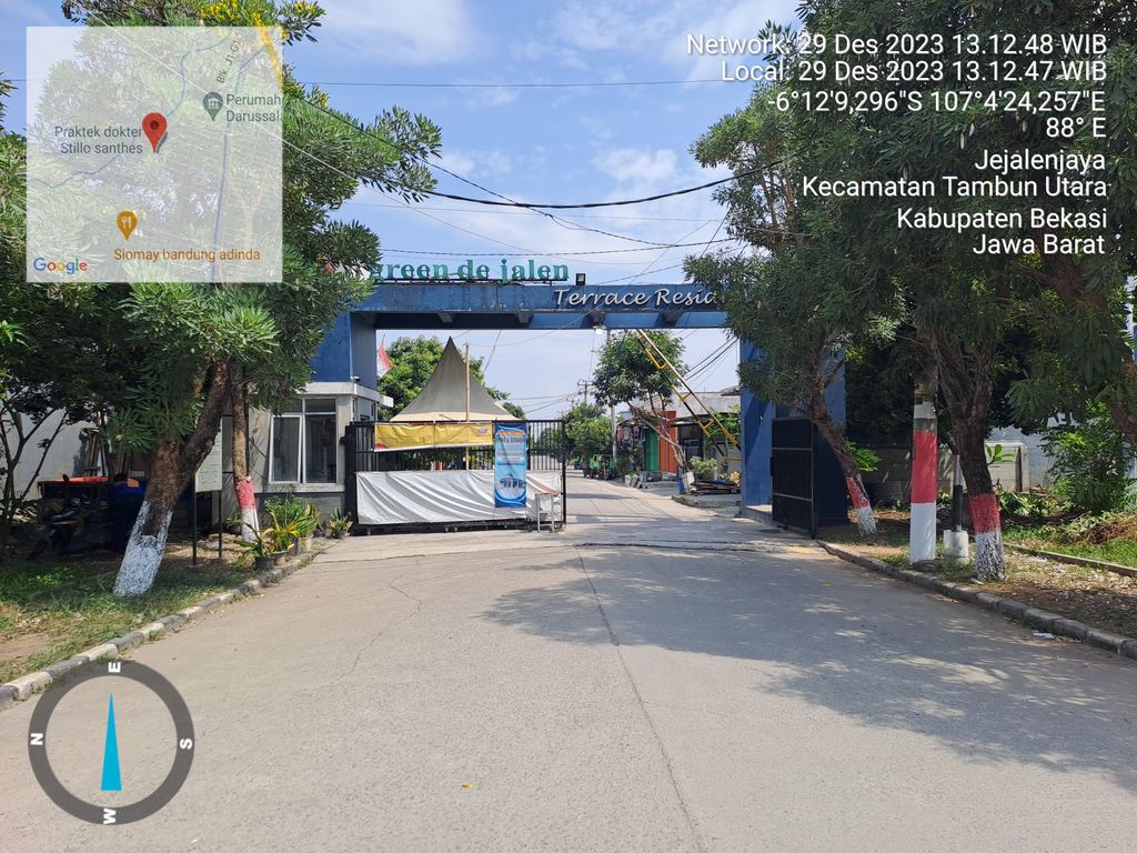 foto gerbang perumahan Ruko Terrace Garden