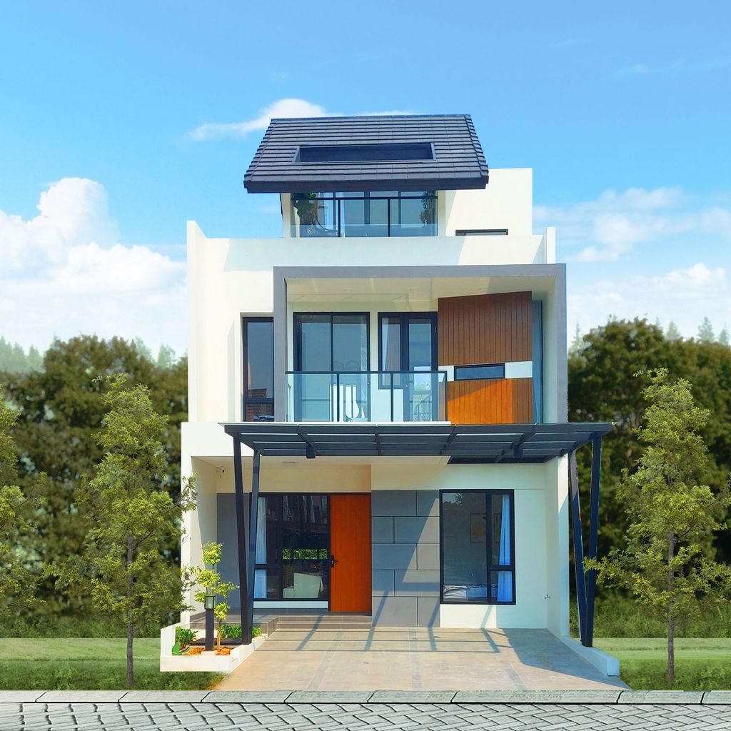 foto tampak rumah tipe Grand Jura E (Show Unit) perumahan Metland Menteng