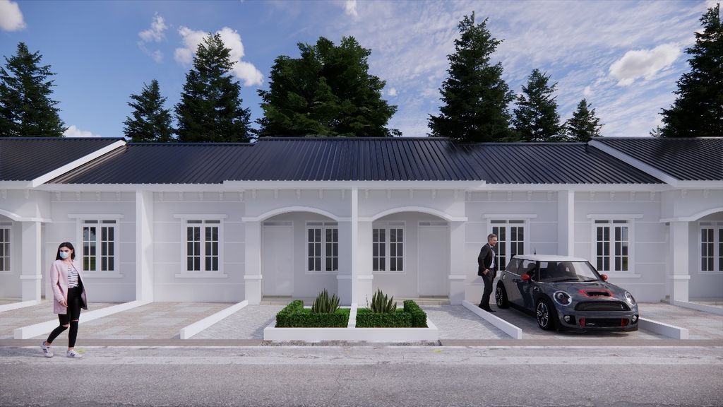 foto tampak rumah tipe Modern perumahan SENAYAN FIVE STAR