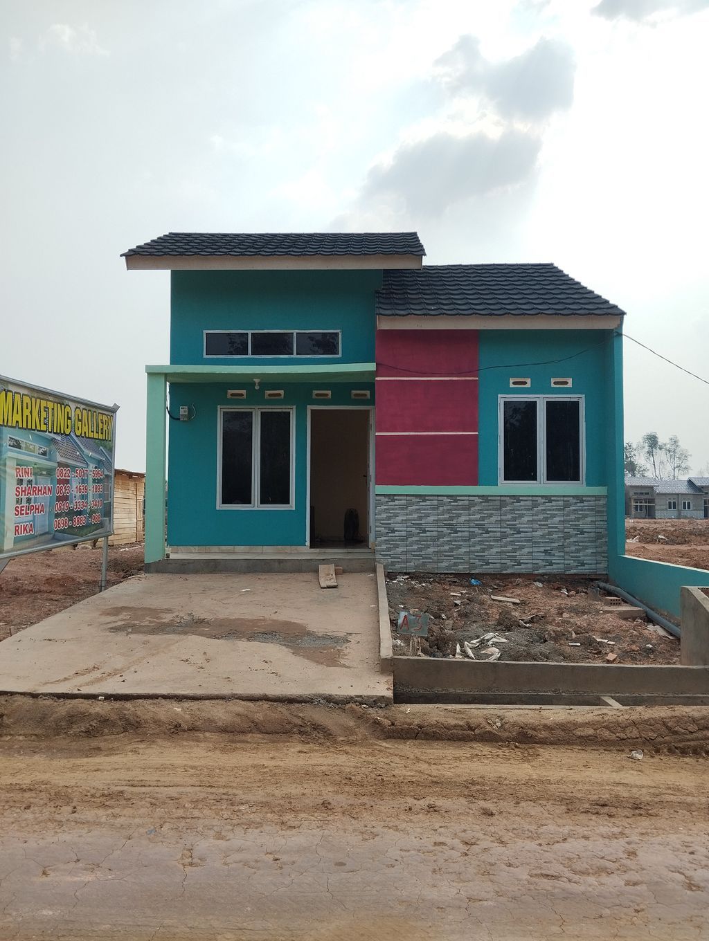 foto tampak rumah tipe 36 2024 perumahan VILLA CAHAYA 5 TAHAP 2