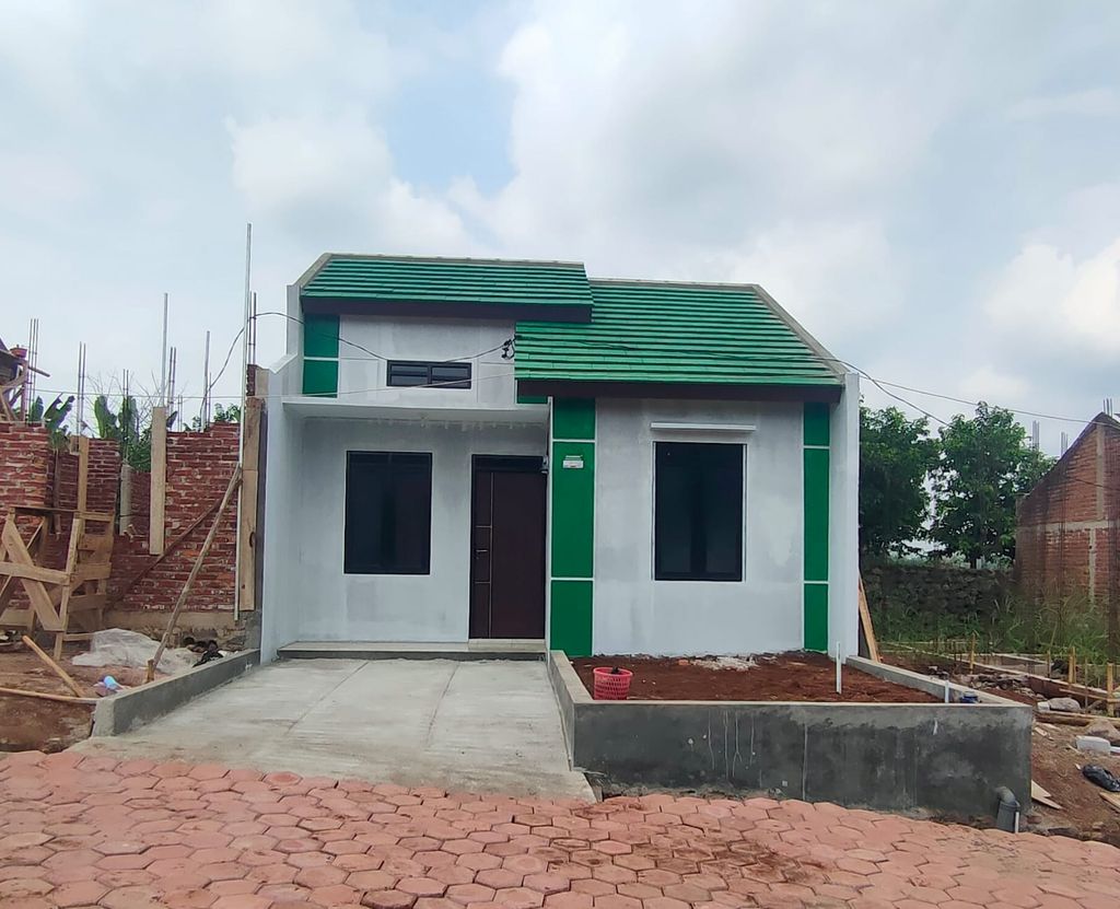 foto tampak rumah tipe Rumah Harapan perumahan Griya jaya laksana