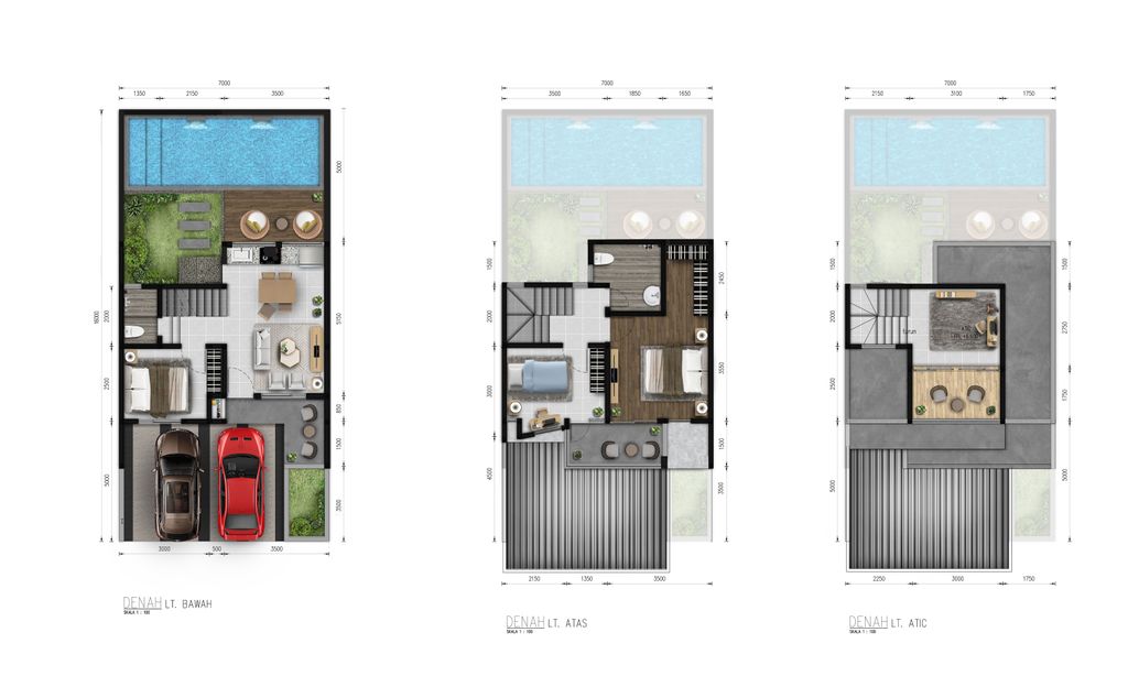 foto denah rumah tipe Grand Jura E (Show Unit) perumahan Metland Menteng
