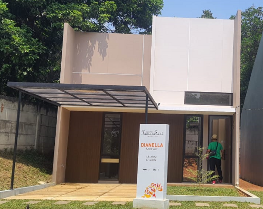 foto tampak rumah tipe Dianella / 60 perumahan GRIYA MAHAKARYA RESIDENCE