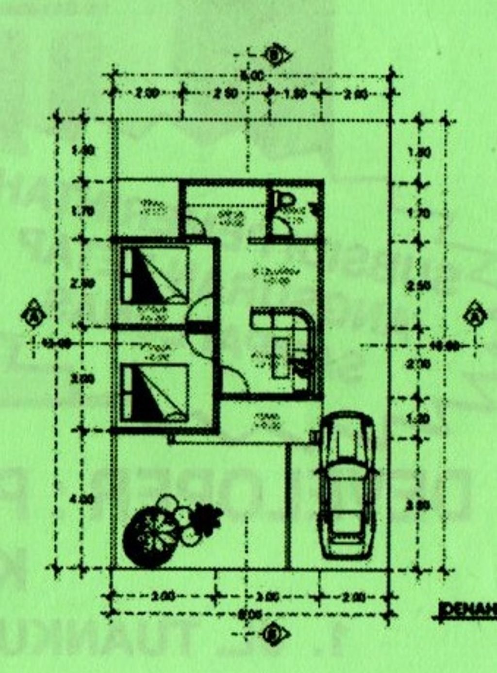 foto denah rumah tipe RSH 36 perumahan GREEN ZUHRI RESIDENCE 1