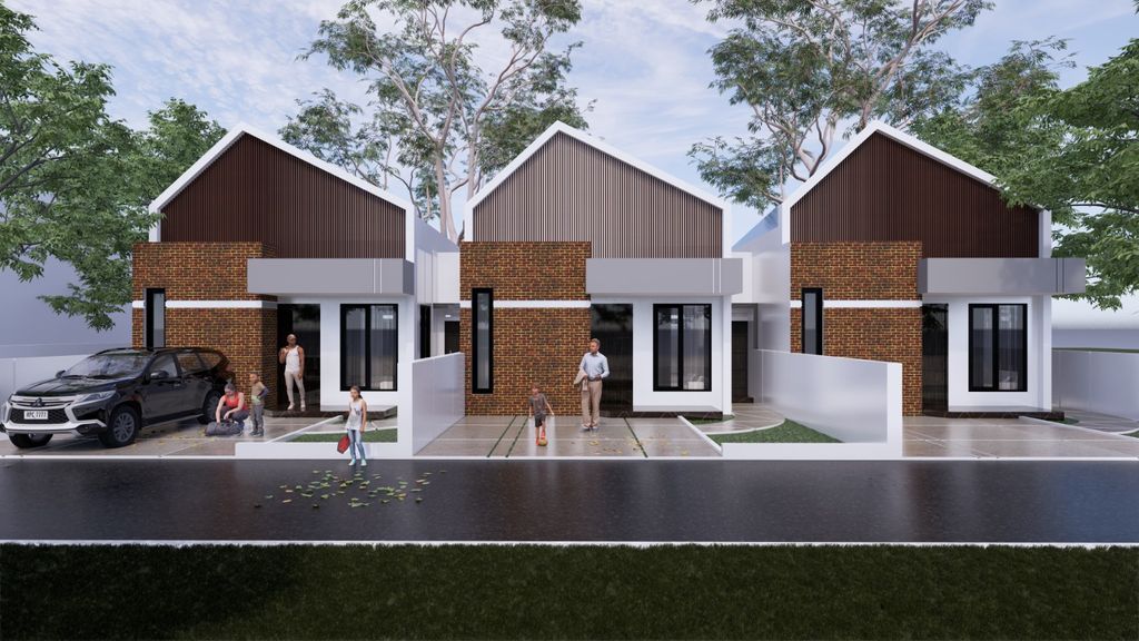 foto tampak rumah tipe 62/124 perumahan Griya Lanatta