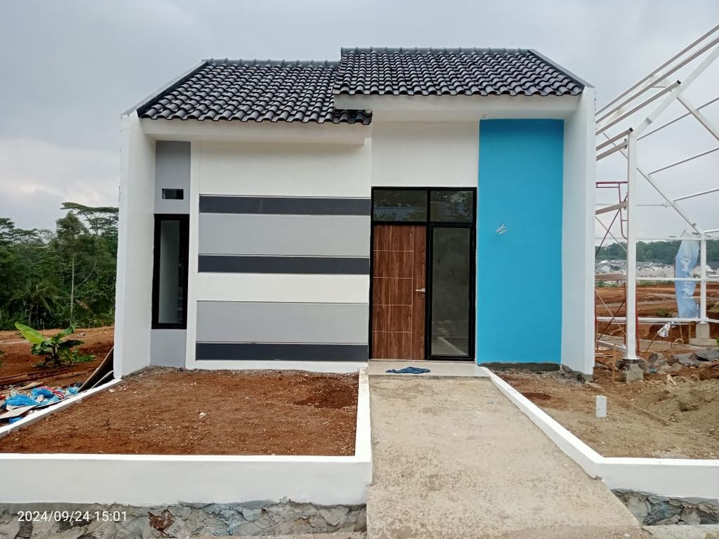 foto tampak rumah tipe Subsidi perumahan BHUMILAND ASRI GEREBA
