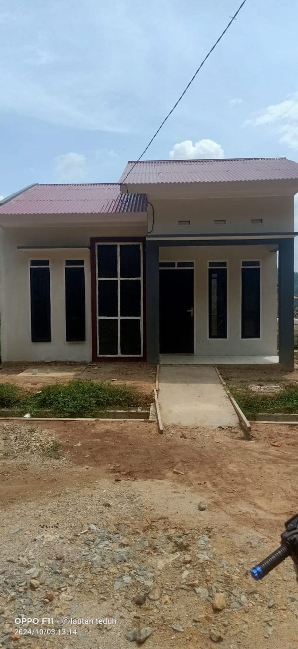 foto tampak rumah tipe 36 perumahan PESONA ALAM BINJAI