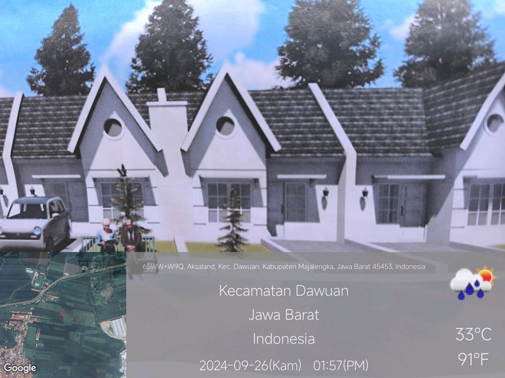 foto contoh rumah perumahan Aksaland Majalengka