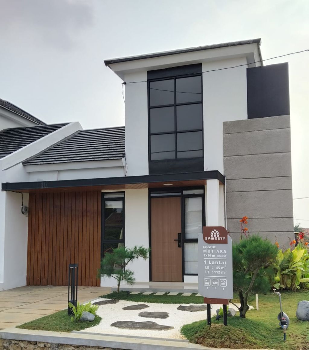 foto tampak rumah tipe 45/112 perumahan Perumahan Bukit Mutiara BKP
