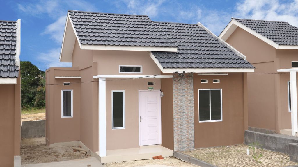 foto tampak rumah tipe 36 perumahan Green Hill Resort City