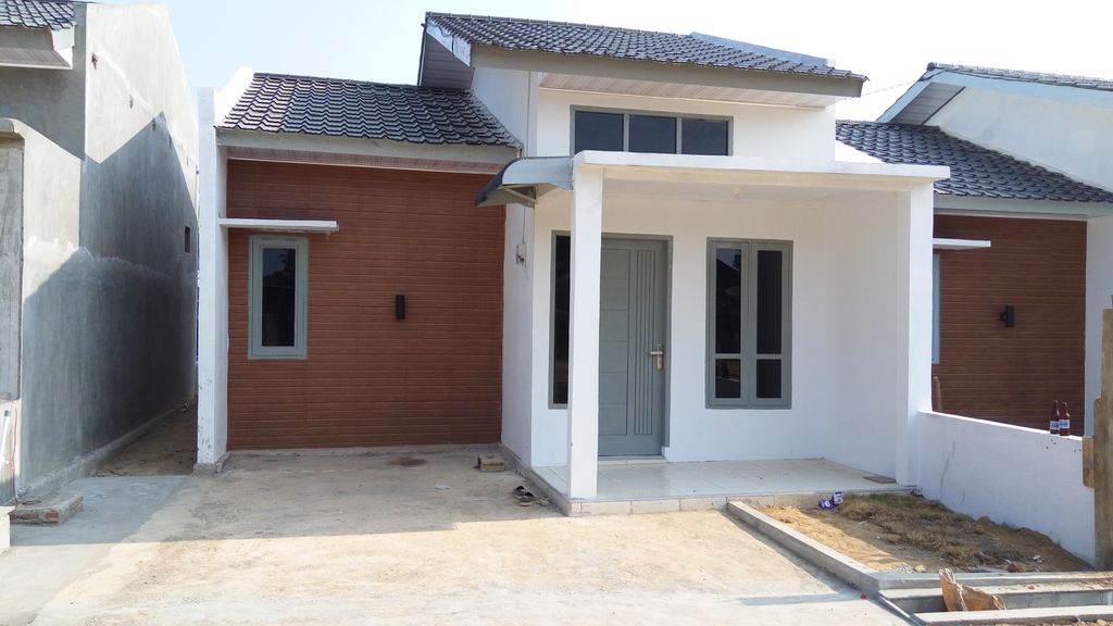 foto tampak rumah tipe 36 perumahan Permata Griya Ujong Blang Blok B