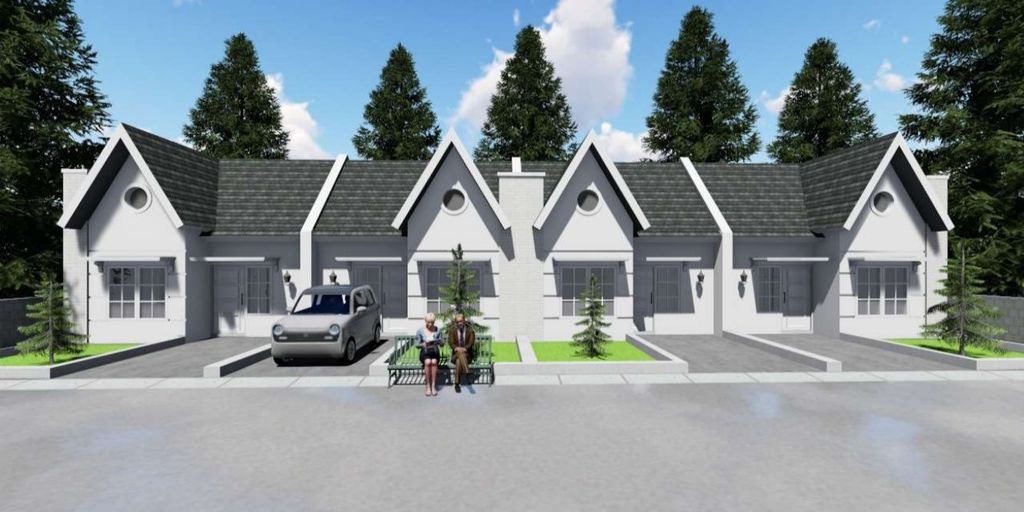 foto tampak rumah tipe 33/66 perumahan Aksaland Majalengka