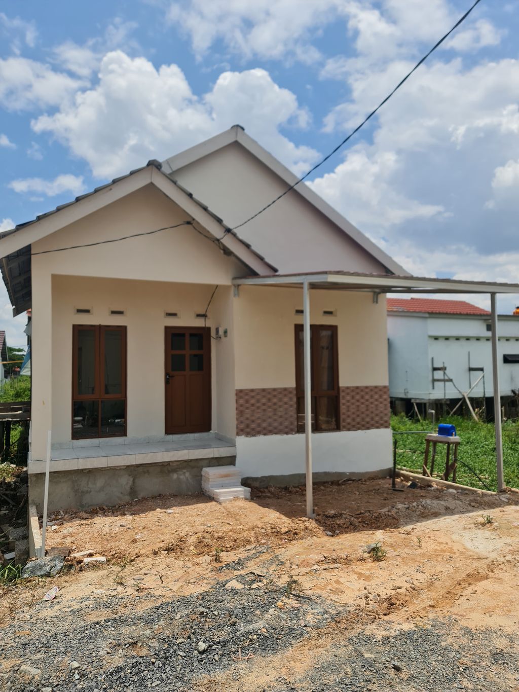 foto tampak rumah tipe 36 Subsidi Scandinavia perumahan Al Kautsar Residence