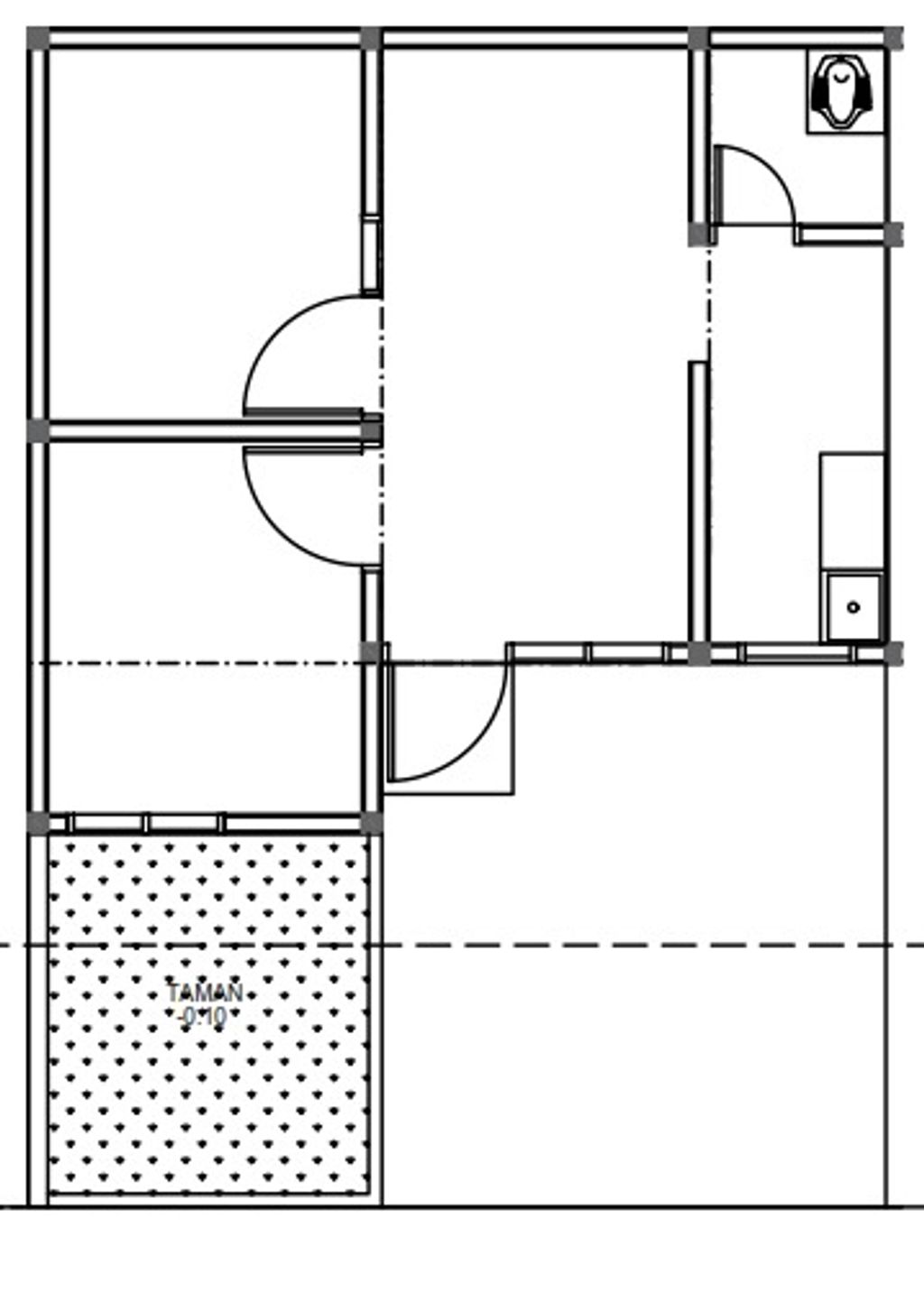 foto denah rumah tipe 36/60 perumahan Srimulyo village