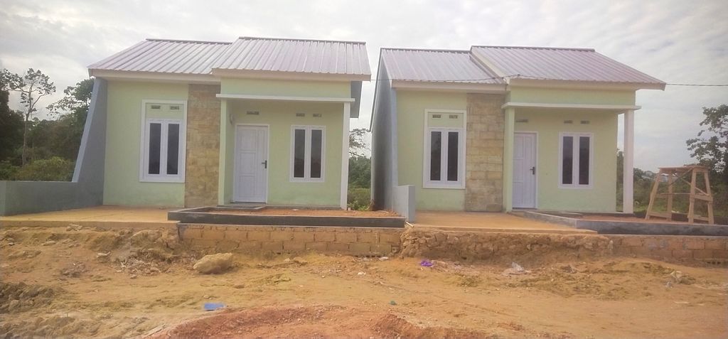 foto tampak rumah tipe 36 perumahan AZIZAH RESIDENCE