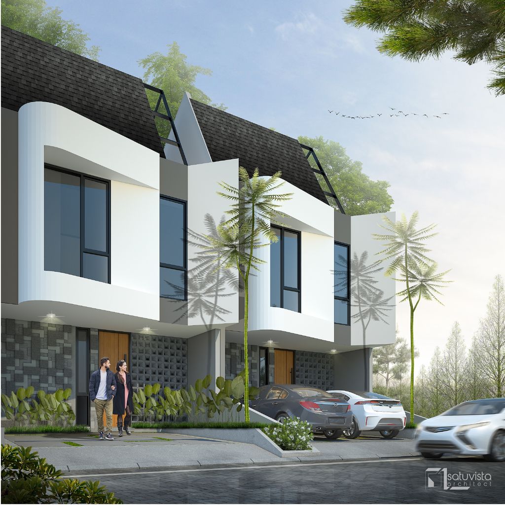 foto tampak rumah tipe THE PAXTON perumahan de Amprong