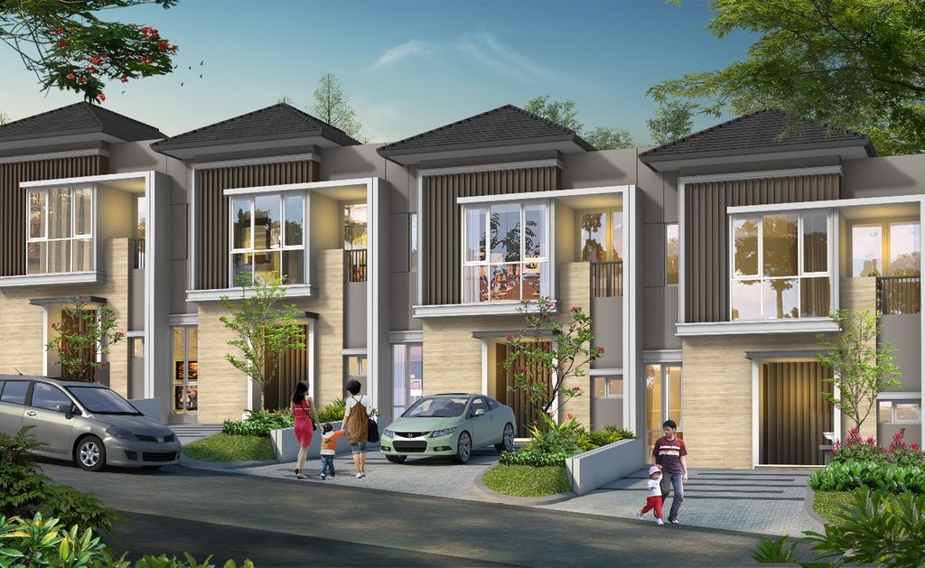 foto tampak rumah tipe ALPEN I.01/01 perumahan CITRA SENTUL RAYA