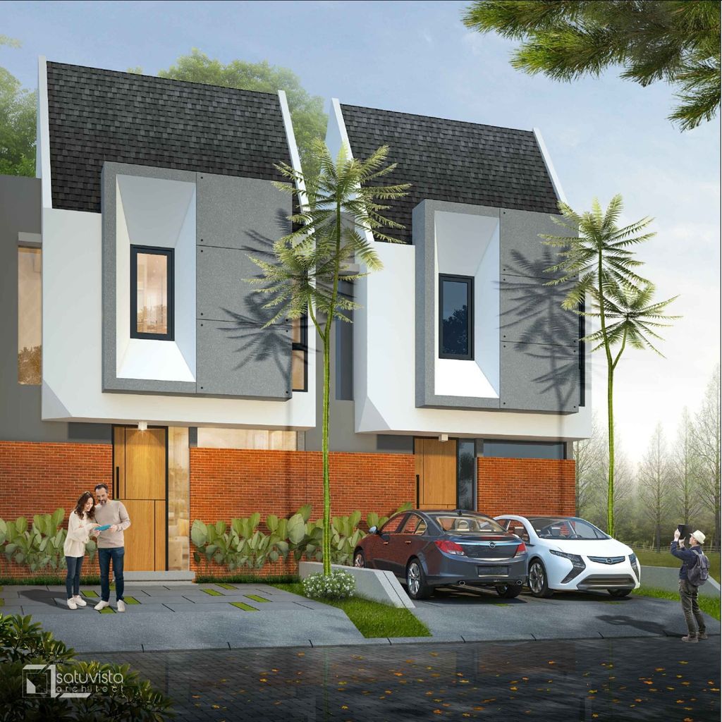 foto tampak rumah tipe THE SELVIO perumahan de Amprong