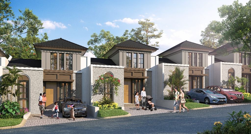 foto tampak rumah tipe SAVA F.26/01 perumahan CITRA SENTUL RAYA