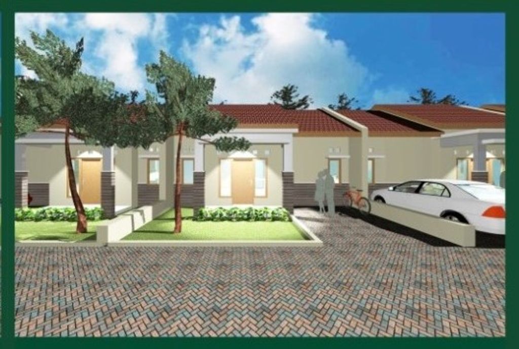 foto tampak rumah tipe T50 perumahan BUKIT PERMATA HIJAU