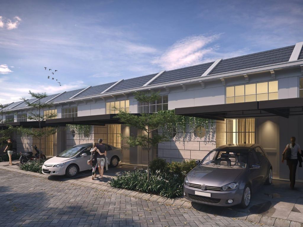 foto tampak rumah tipe Verona A perumahan Grand Village