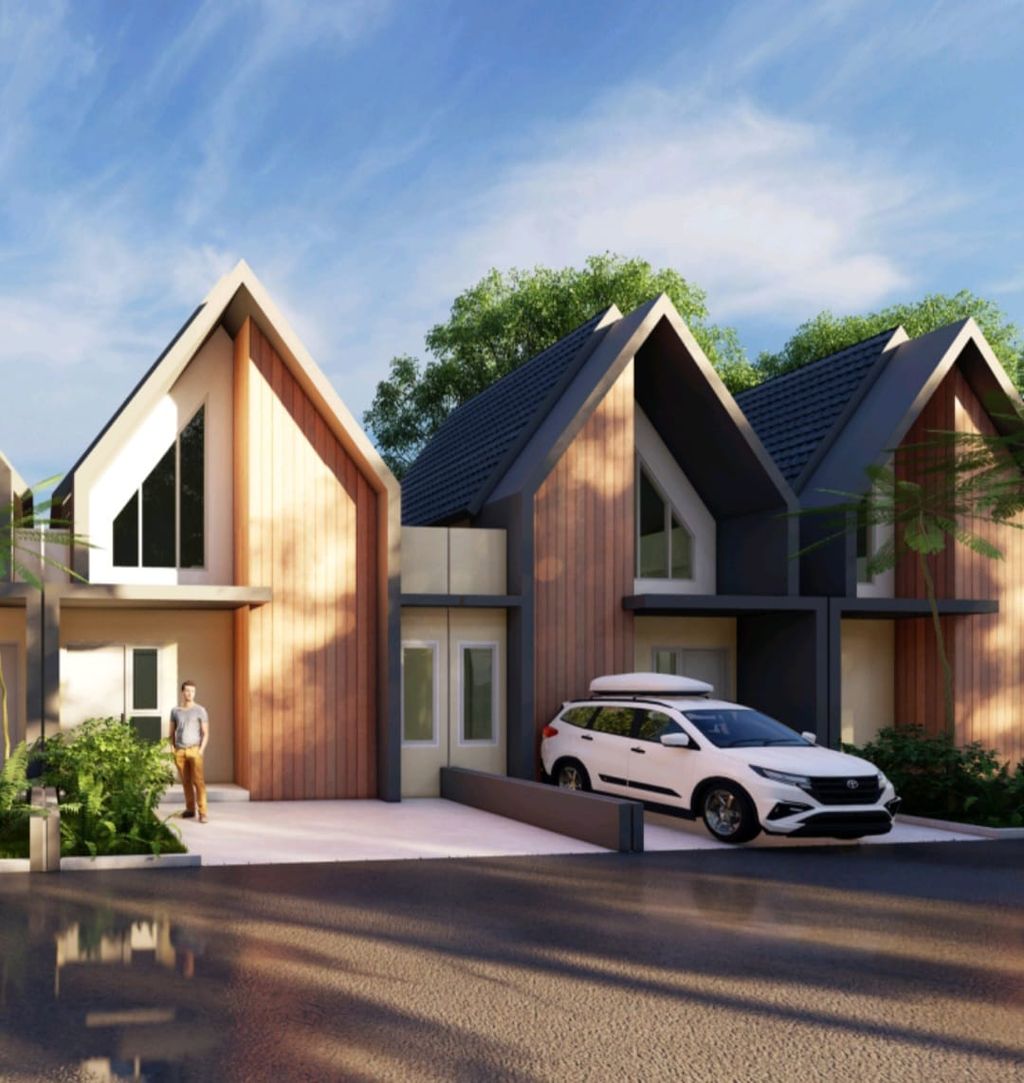 foto tampak rumah tipe subsidi perumahan Sambaha Residence 1