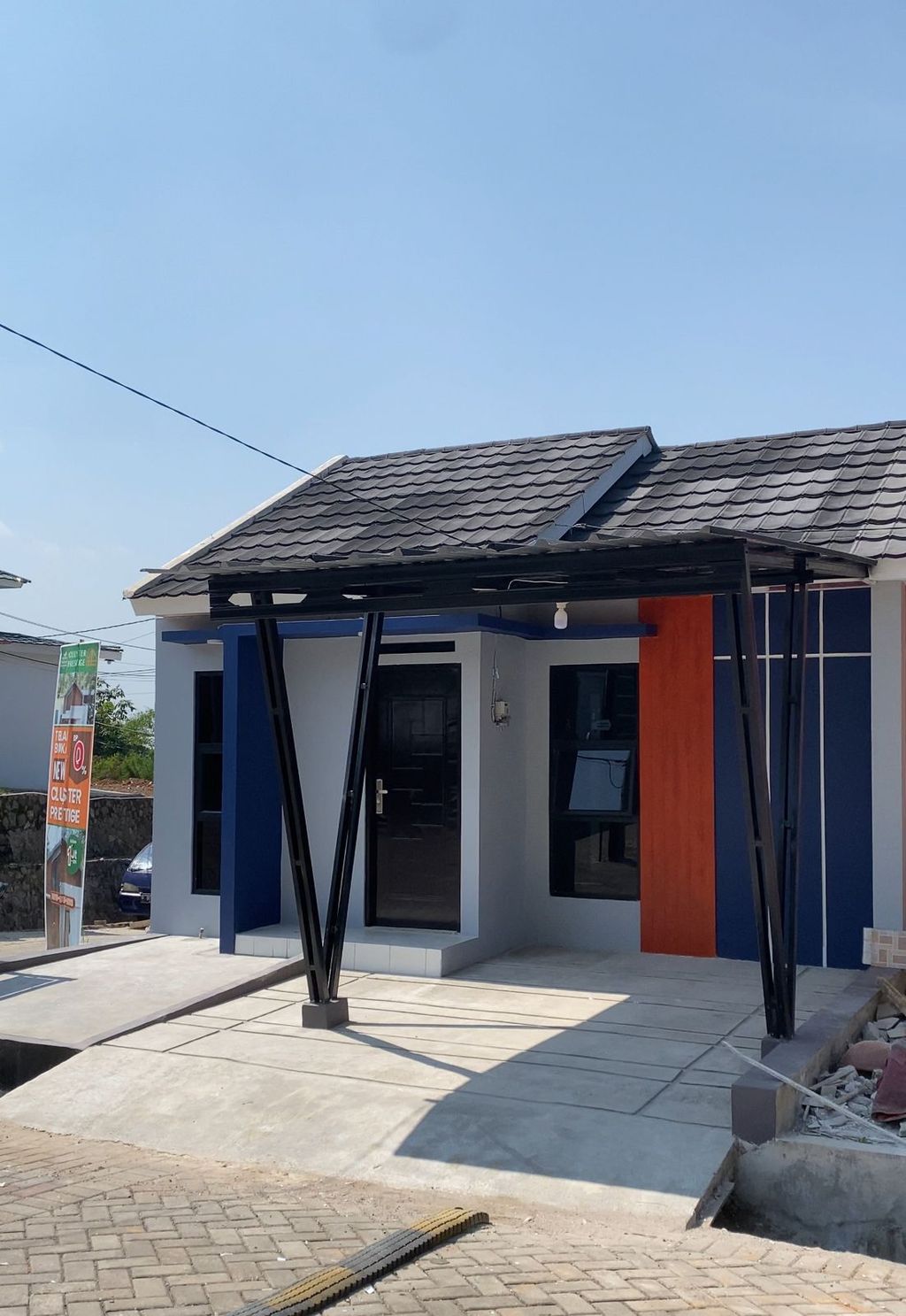 foto tampak rumah tipe PLATINUM perumahan Hukoci Green Residence