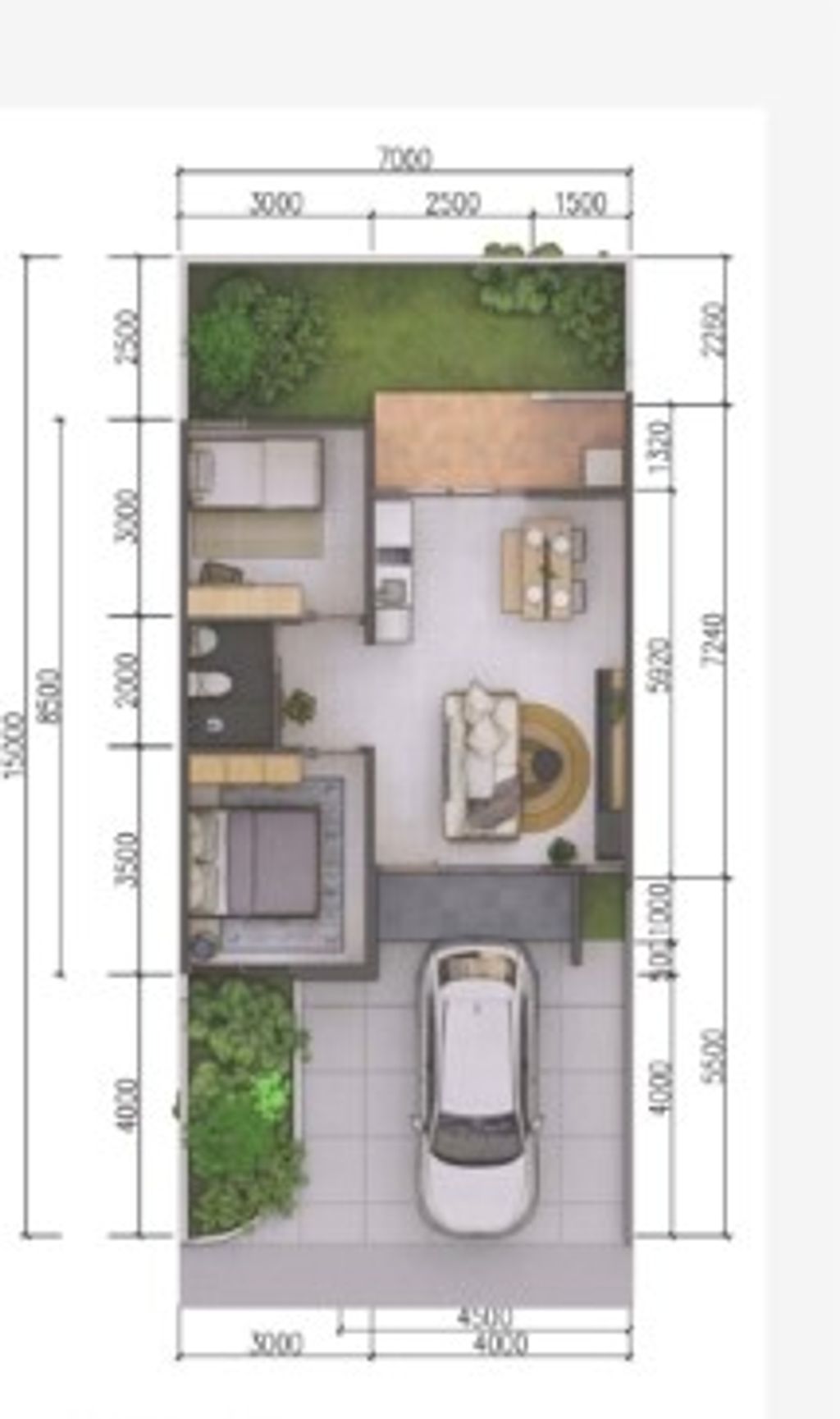 foto denah rumah tipe 60 perumahan THE SQUARE RESIDENCE