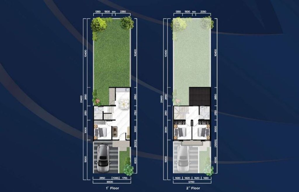 foto denah rumah tipe Violi perumahan CitraGran Cibubur - Danehill
