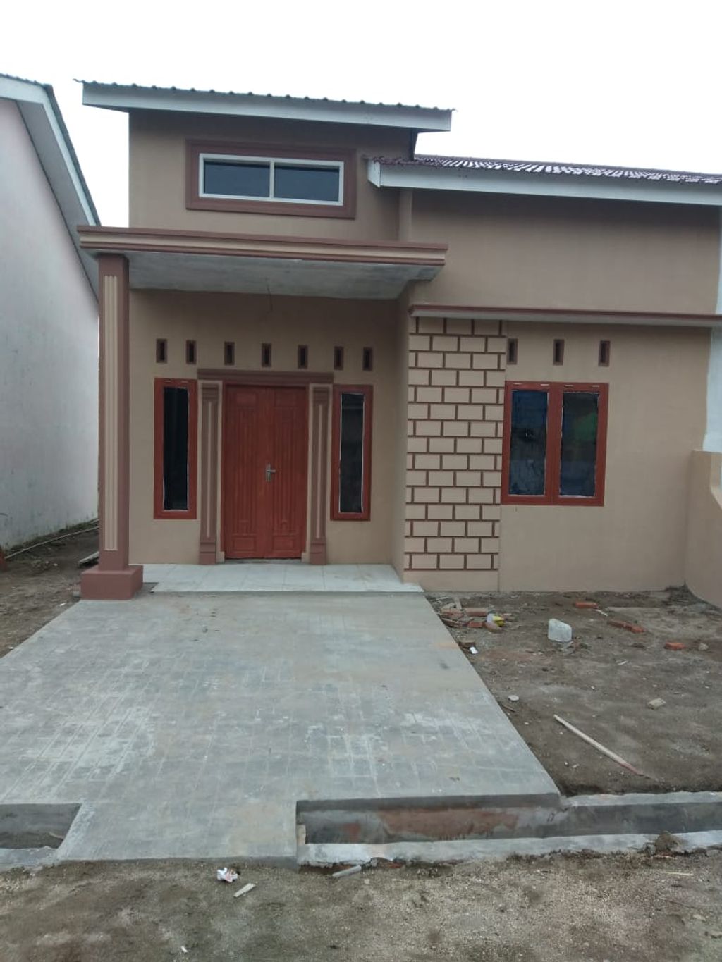 foto tampak rumah tipe 36 perumahan SHA PERMAI 5