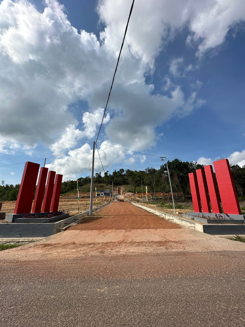 foto gerbang perumahan Merawang Green View