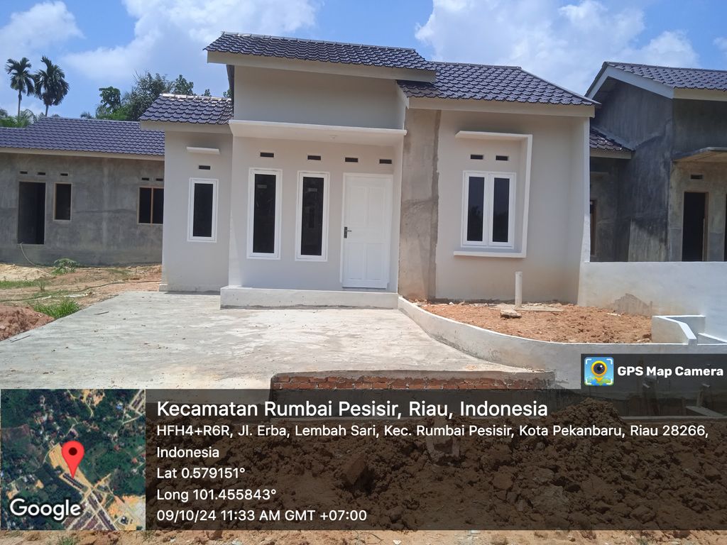 foto tampak rumah tipe 36 SUBSIDI 2024 perumahan BUKIT PERMATA ASRI TAHAP 5