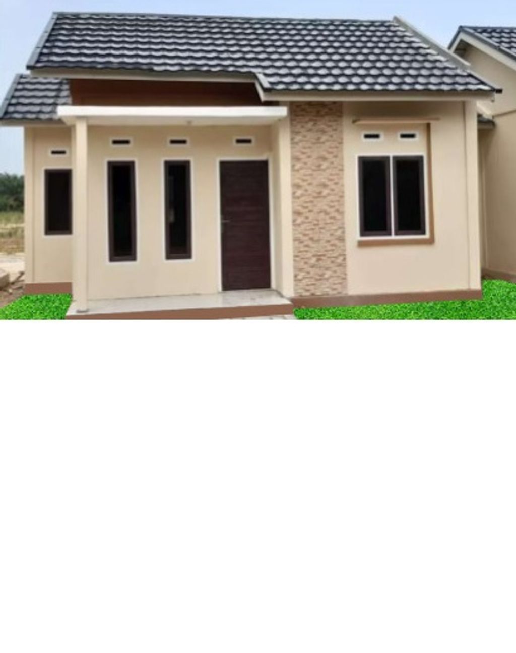 foto tampak rumah tipe 36/108 perumahan SANUR REGENCY