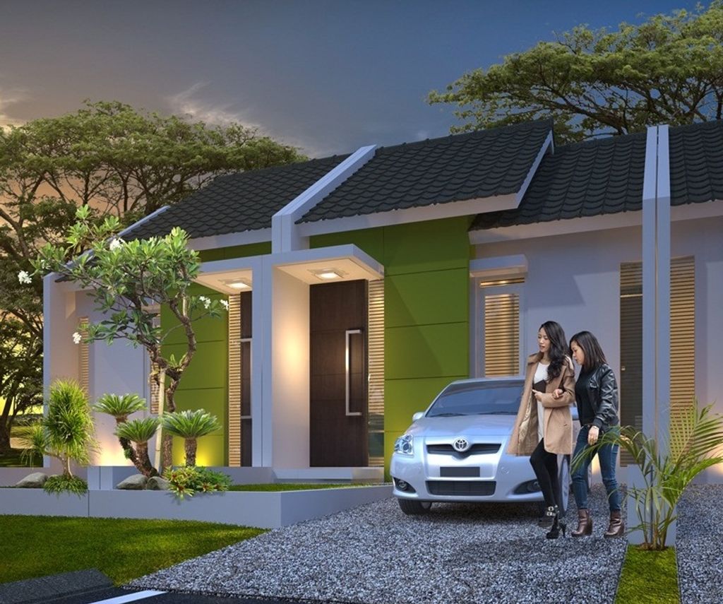 foto tampak rumah tipe 30 perumahan Green Hasana