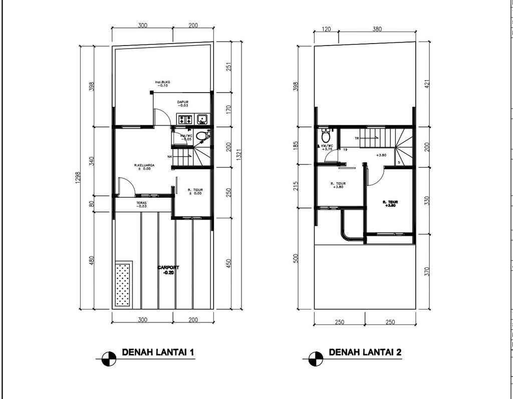 foto denah rumah tipe 43 Compact High Ceiling (3KT) (507) perumahan G-Land Ciwastra Park 2